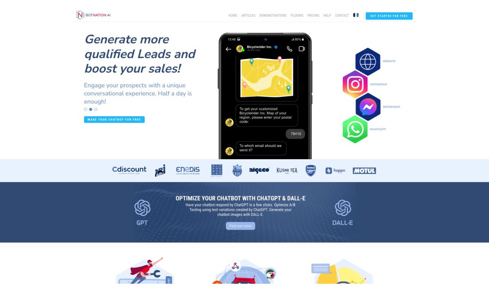 Botnation | No. 1 Agency for chatbot creation and development