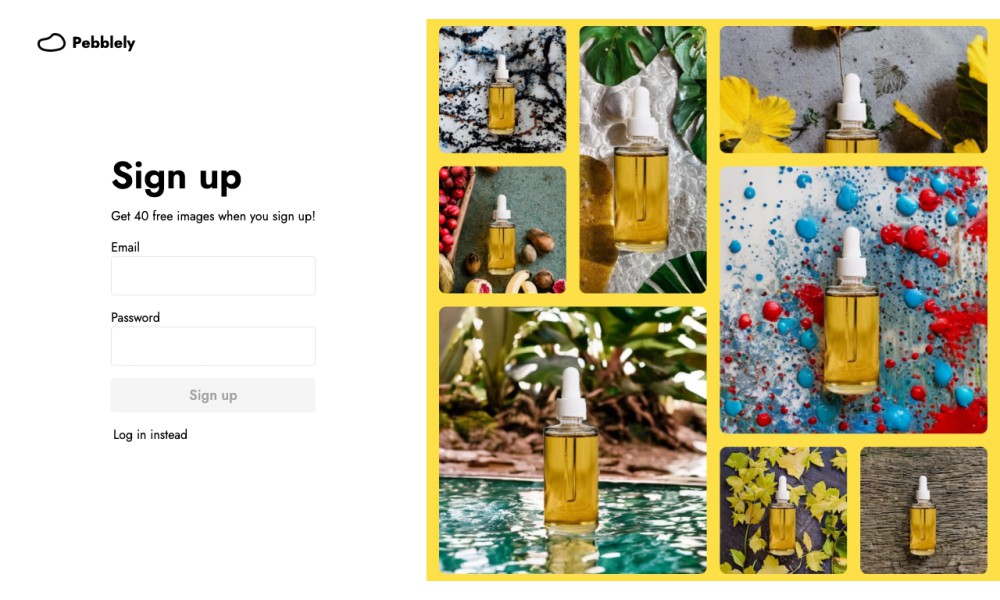 Pebblely AI Product Photography