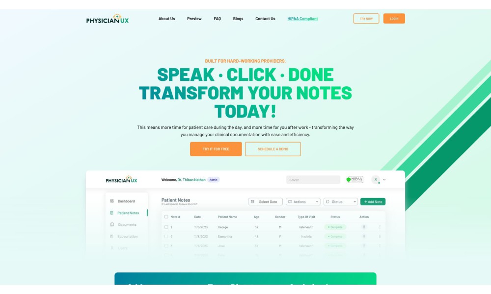 Physician UX