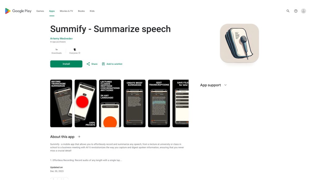 Summify - Summarize speech