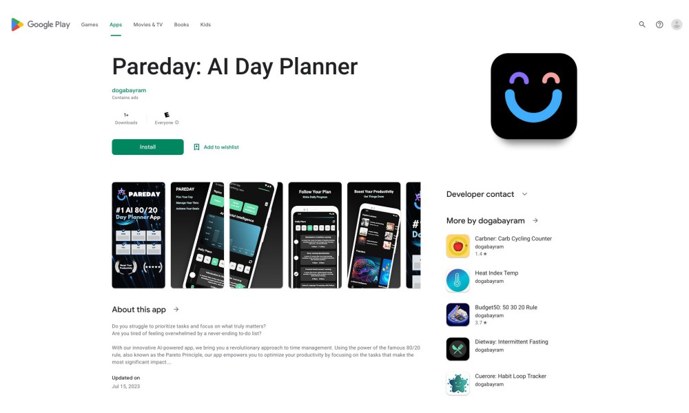 AI 80/20 Day Planner