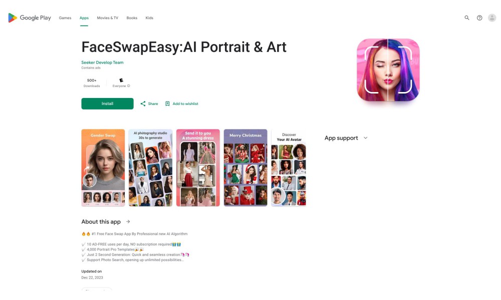 FaceSwapEasy:AI Portrait & Art