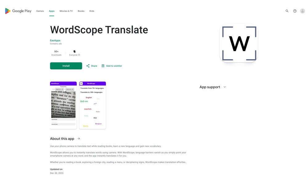 WordScope Translate