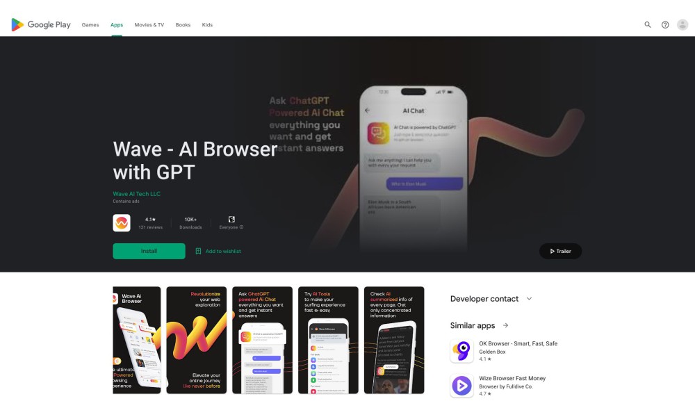 High-Tech Mobile Browser
