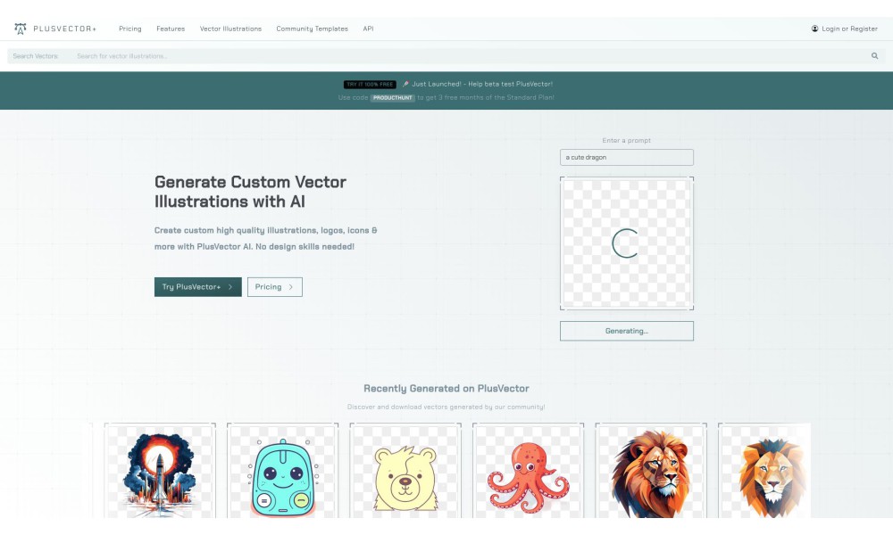 PlusVector | AI Vector Illustration Engine