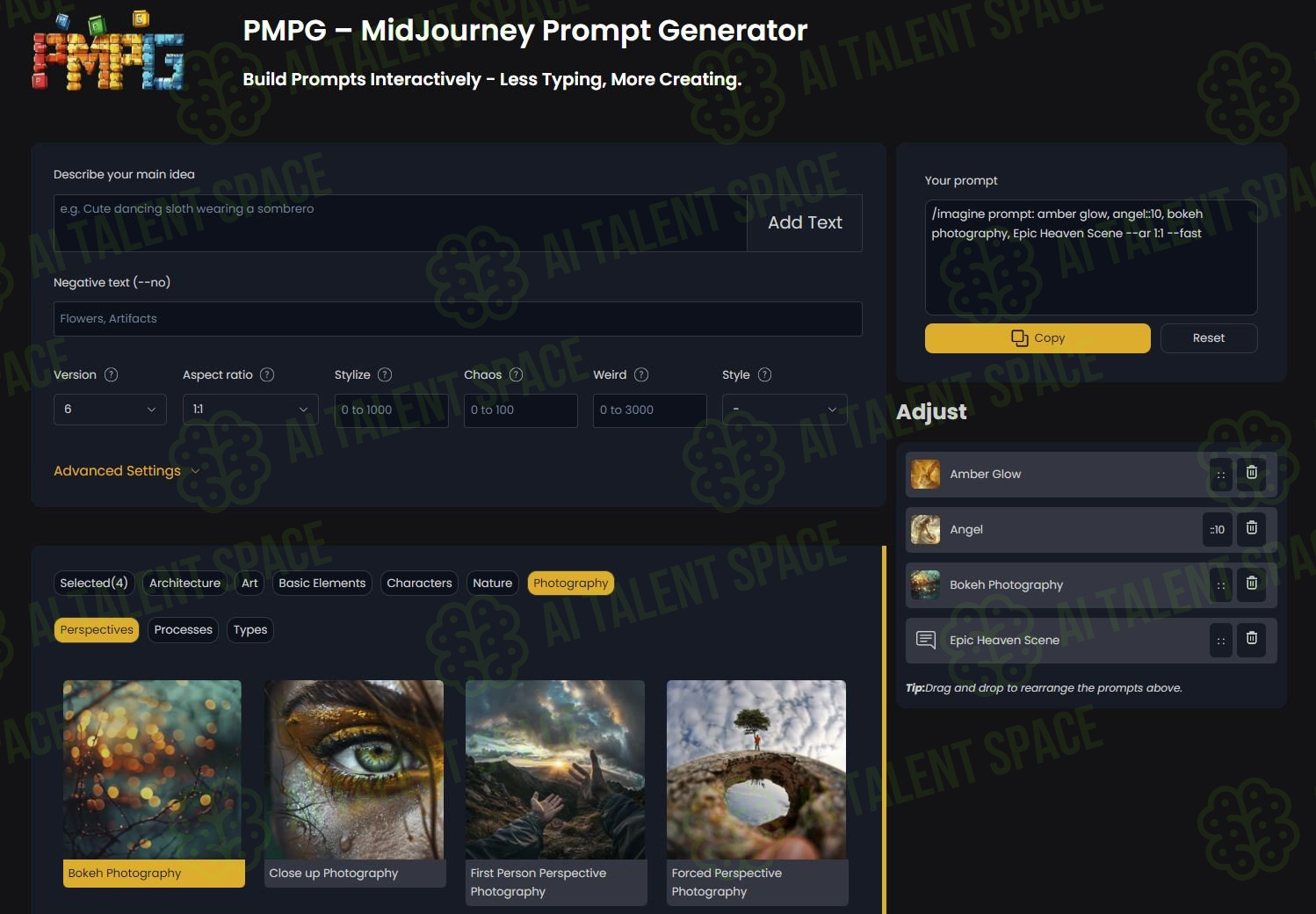 PUMPG - Powerusers MidJourney Prompt Generator - Image 1
