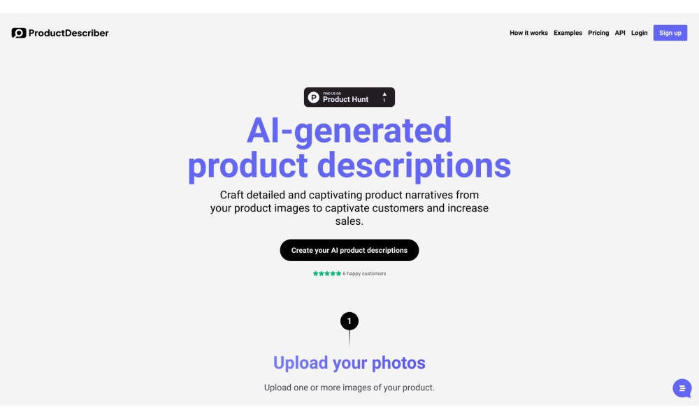 ProductDescriber - AI-generated product descriptions