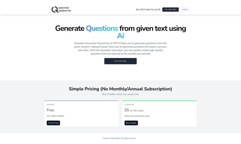 Question Generator