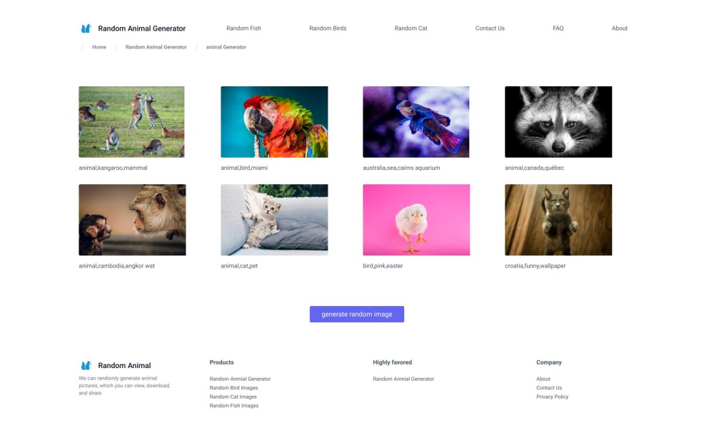 RandomAnimalGenerator