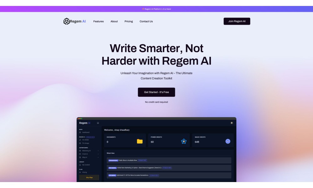 Regem AI Platform