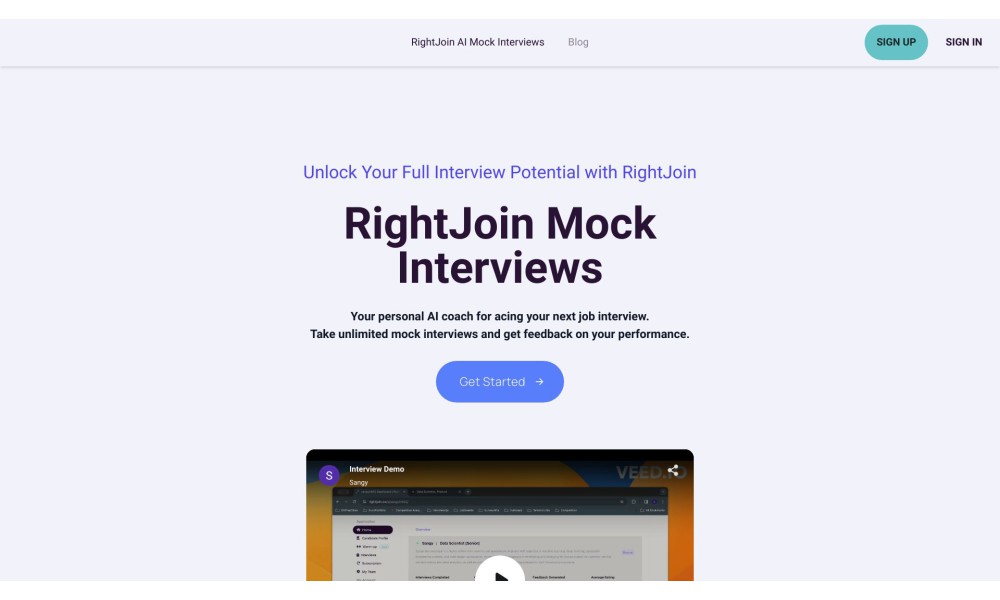 RightJoin AI Mock Interviews