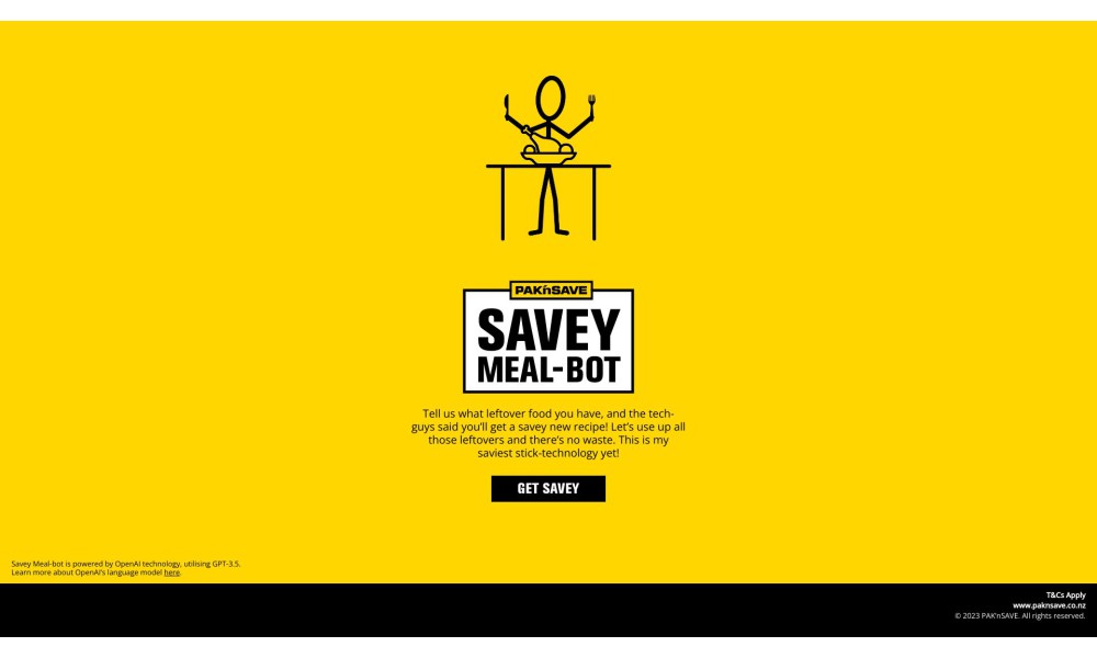 PAK'nSAVE Savey Meal-Bot