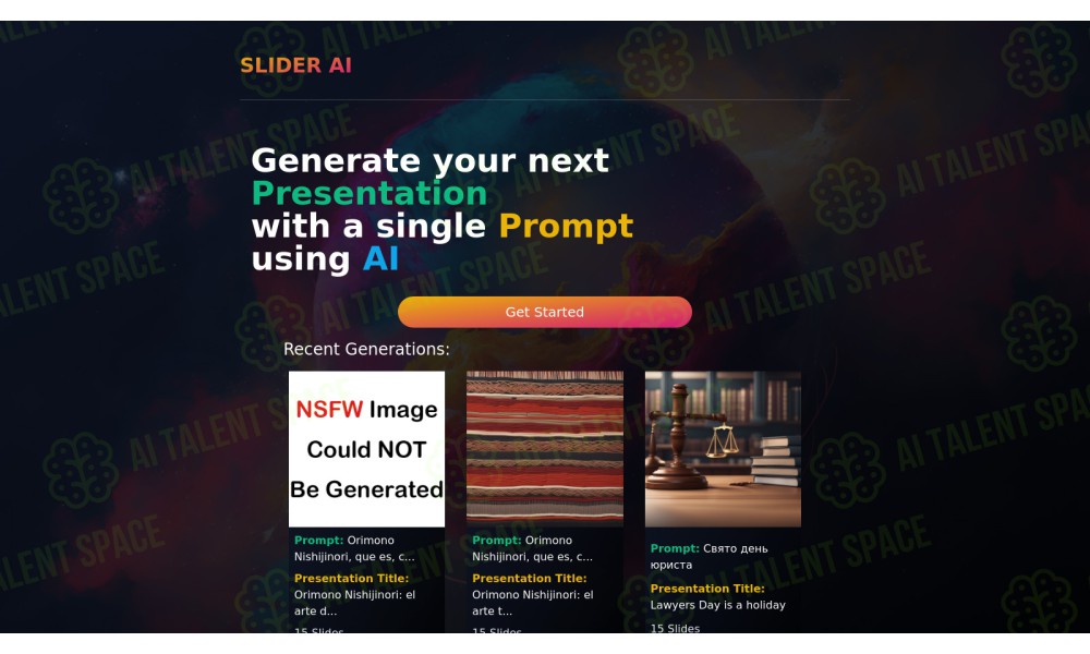 AI Presentation Generator - Image 1