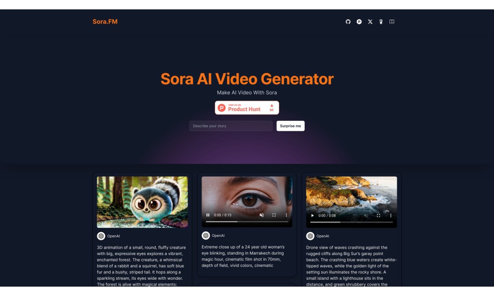 Sora AI Video Generator