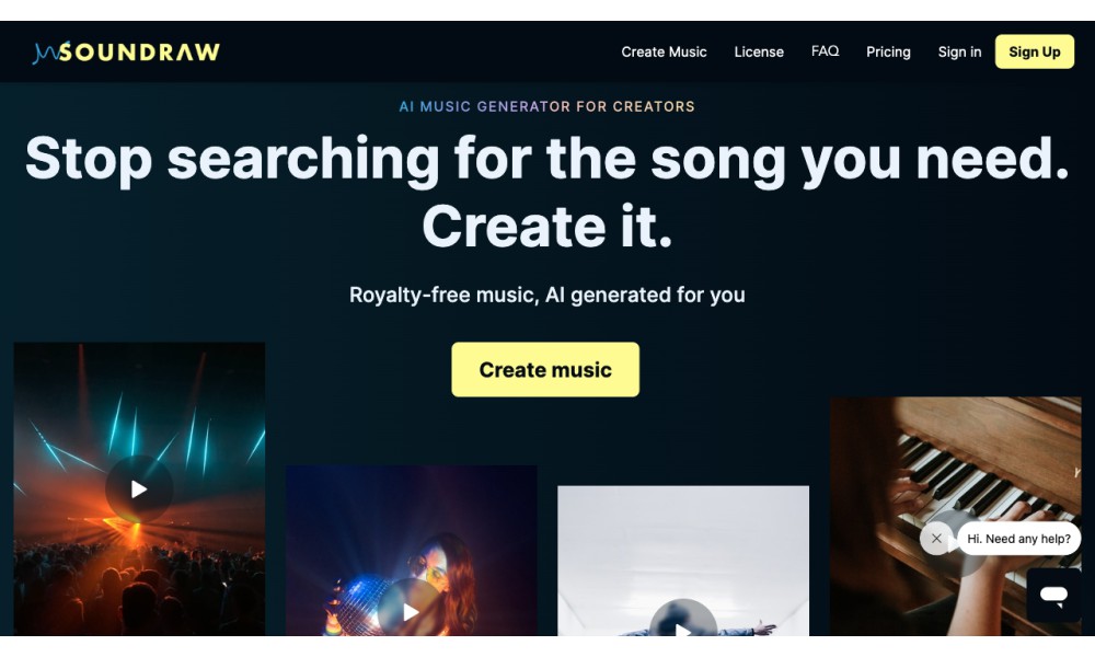 SOUNDRAW - AI Music Generator