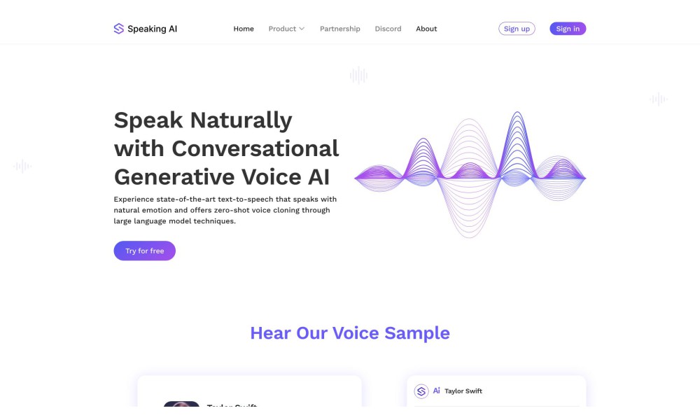 Speaking AI