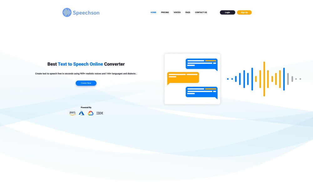 Speechson - Text To Sound TTS Online