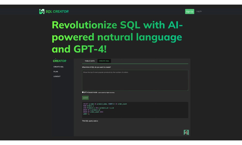 SQL CREATOR