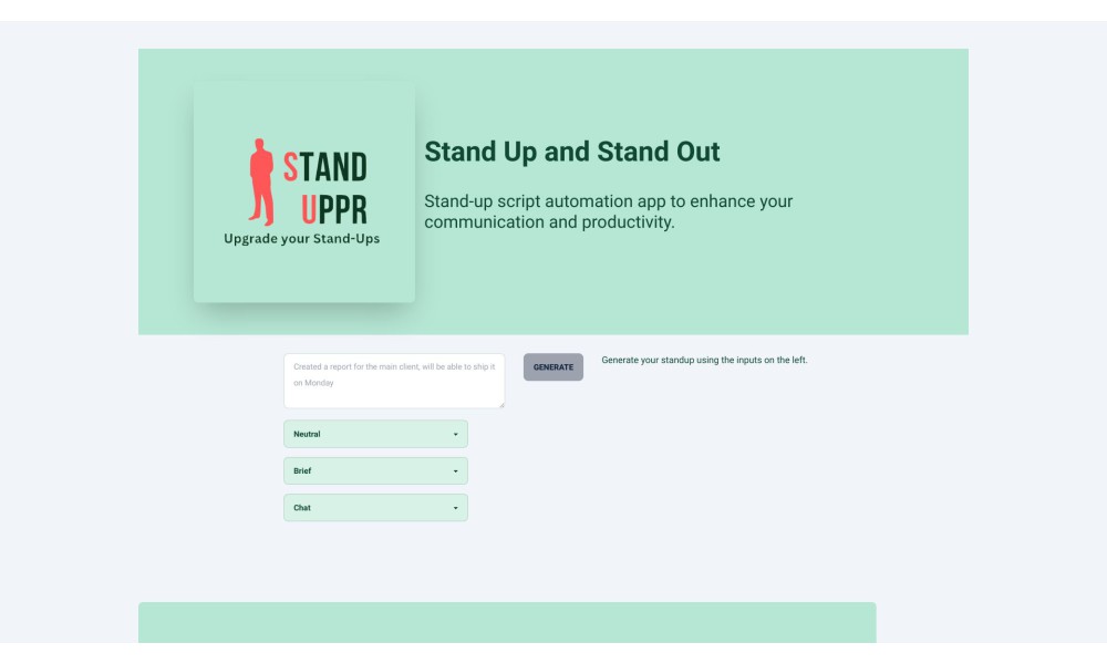 StandUppr