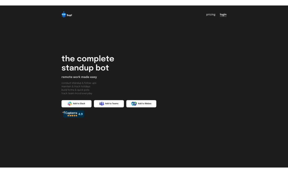 Sup! Standup Bot