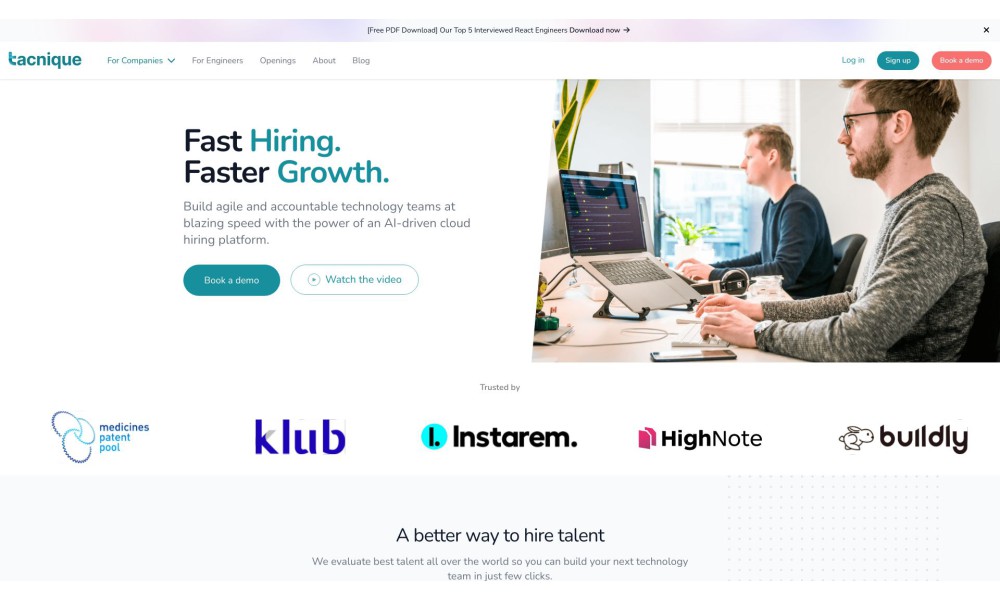 Tacnique's Virtual Interview Platform