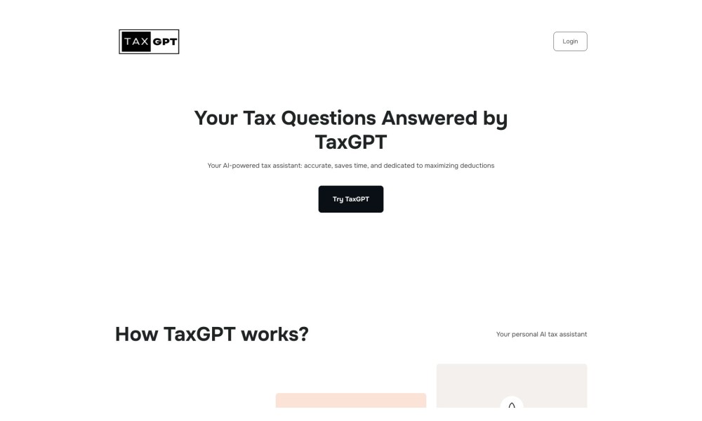 TaxGPT: Your AI Tax Assistant