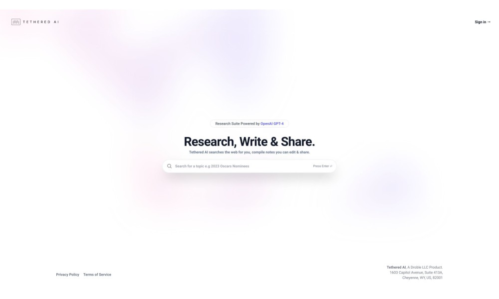 Tethered AI