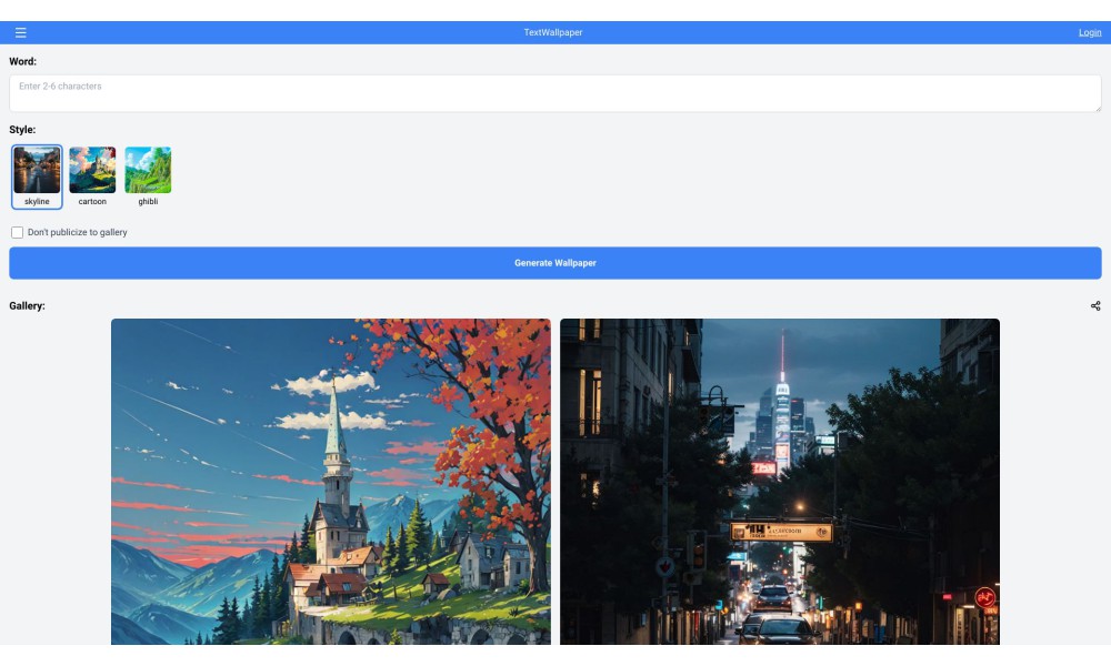 TextWallpaper