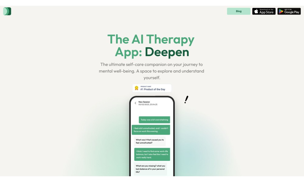 Deepen: AI Therapy & Counseling