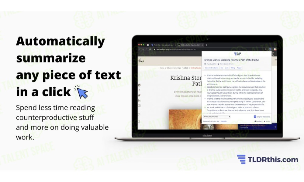 TLDR This - Article Summarizer & Online Text Summarizing Tool - Image 1