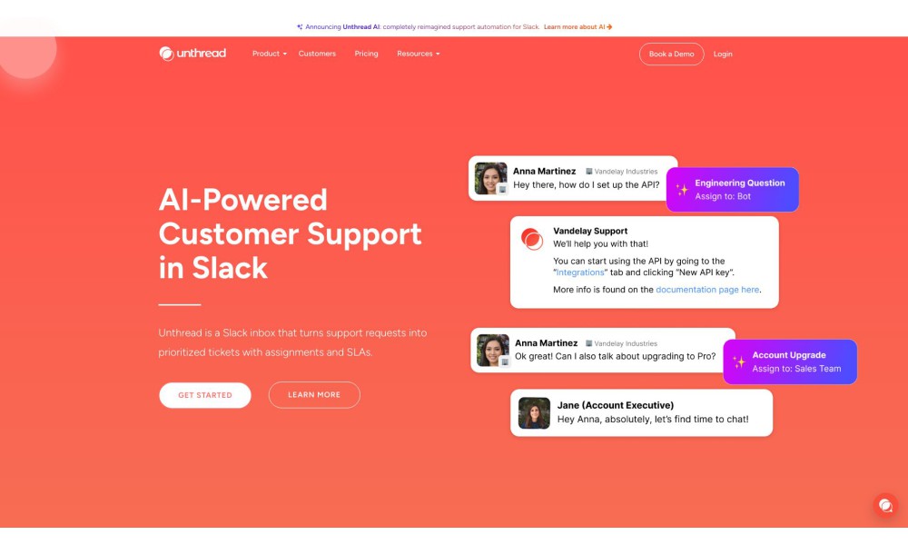 Unthread - AI Support in Slack
