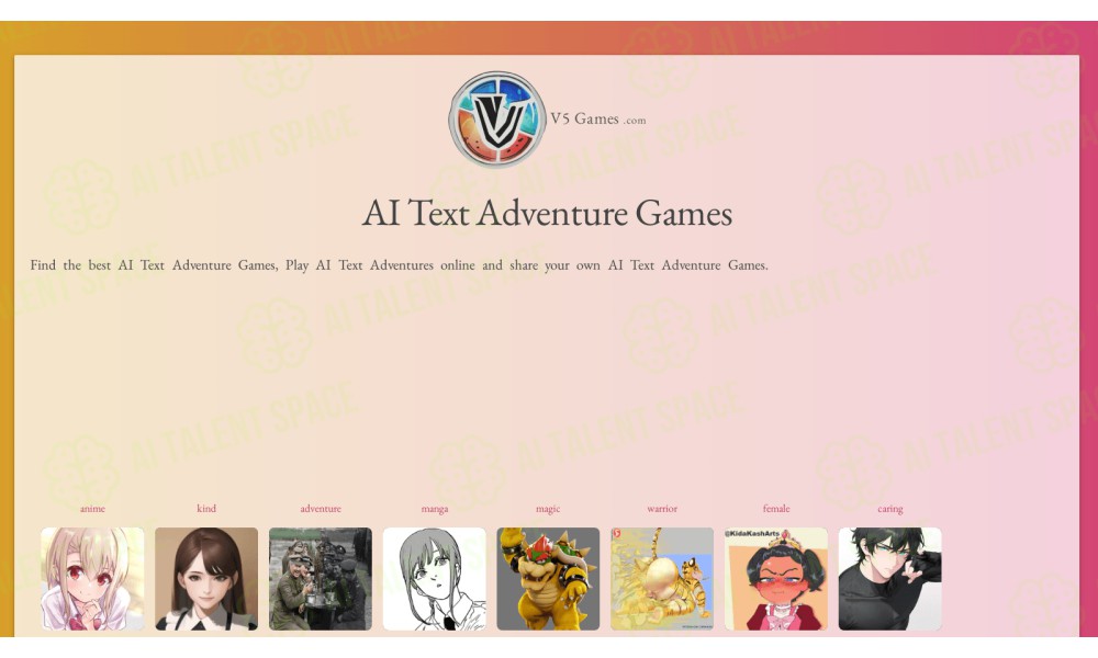 V5 Games AI Chat - Text Adventure Games - Image 1