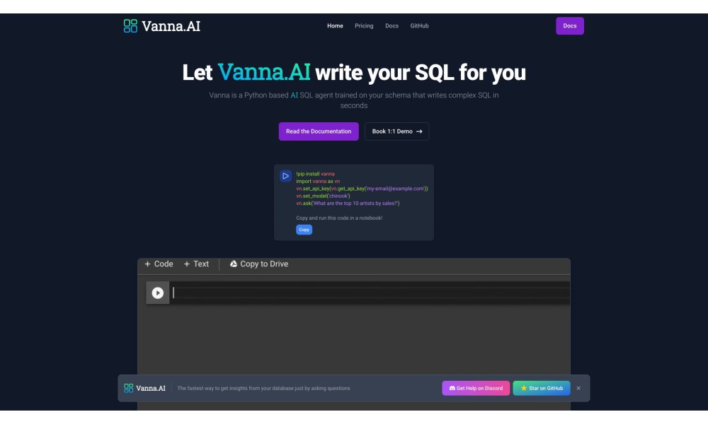 Vanna: Your AI Business Intelligence Assistant
