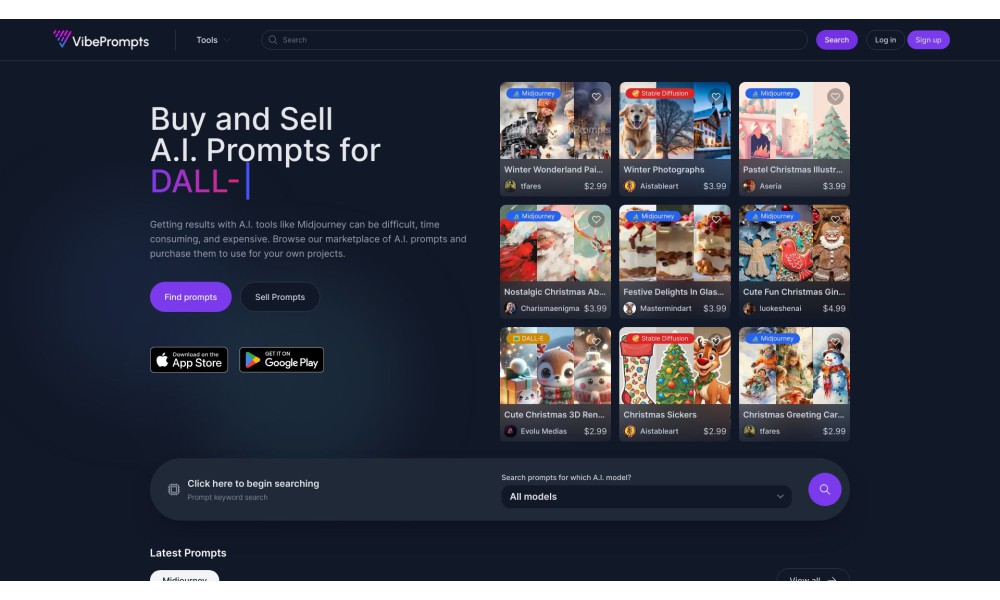 A.I. Prompt Marketplace