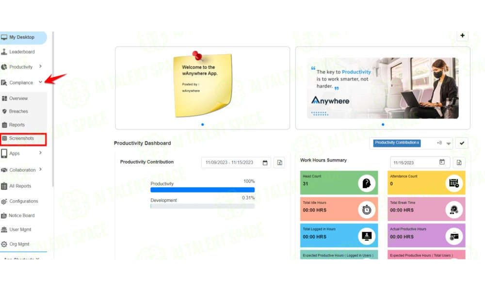 wAnywhere - AI Desktop Monitoring & Time Tracking Software - Image 2
