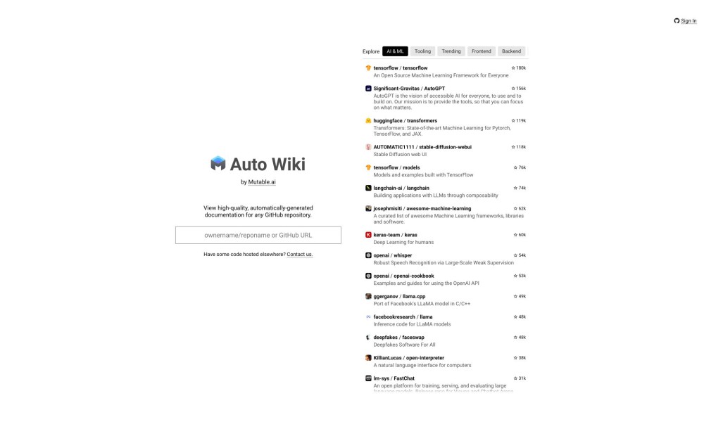 Mutable.ai Auto Wiki
