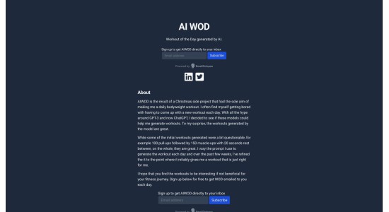 AI WOD