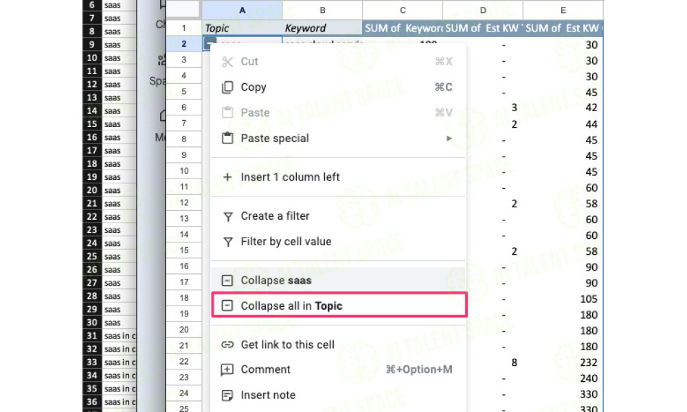 Asymmetric Data - Keyword Clustering Tool - Image 4