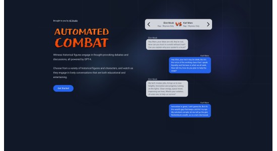 Automated Combat - AI-powered Historical Figure Debates