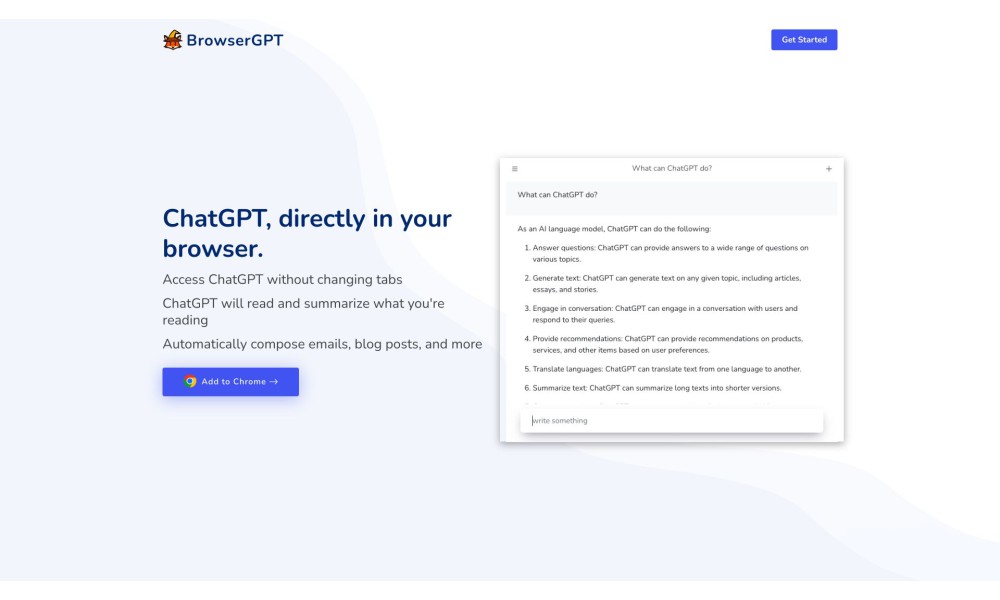 BrowserGPT - Chrome Extension for ChatGPT in your Browser