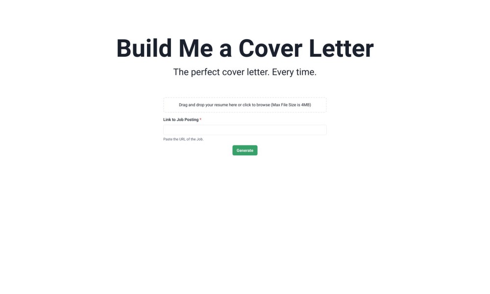 BuildMeACoverLetter