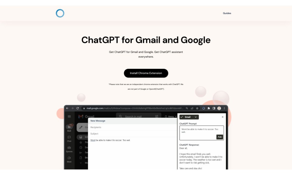 ChatGPT for Gmail and Google