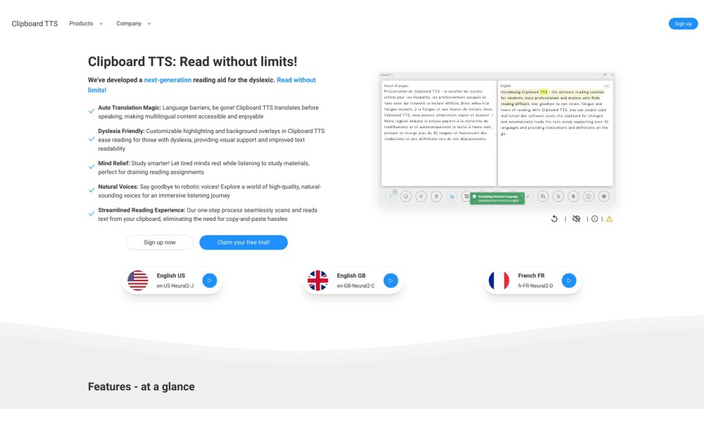 Clipboard TTS