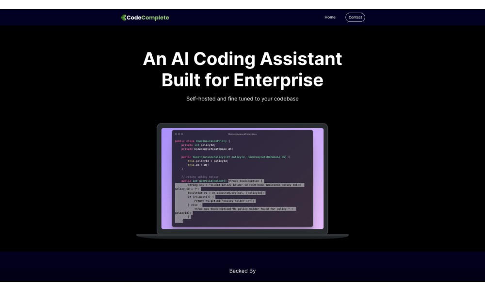 CodeComplete: AI Coding Assistant for Enterprise