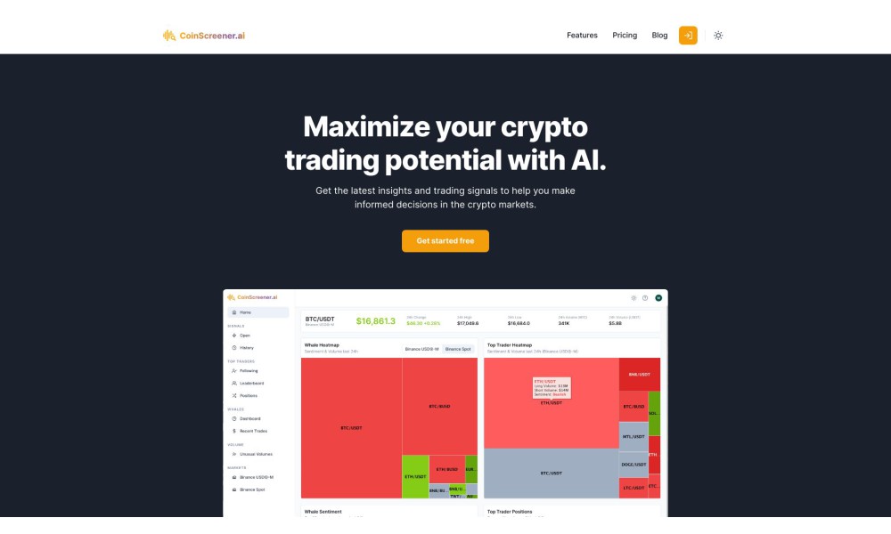 CoinScreener - AI crypto trading signals & insights