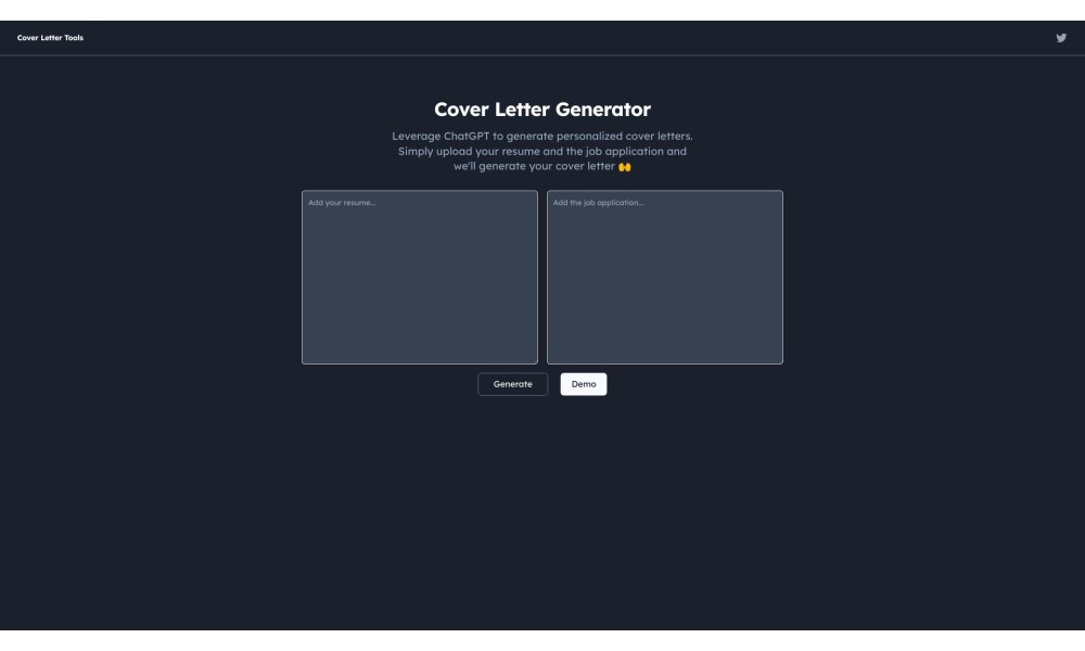 Cover Letter Tools