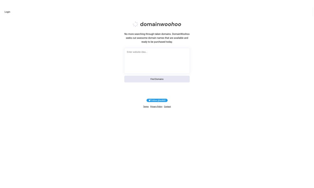 DomainWoohoo | AI Domain Name Finder