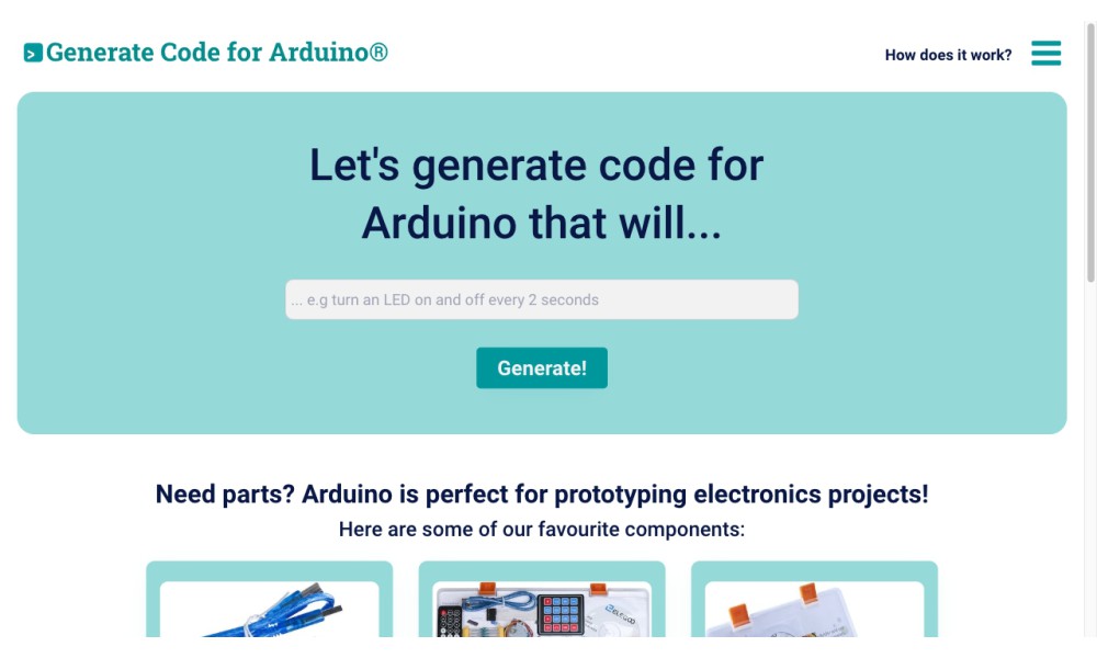 Code Generator for Arduino