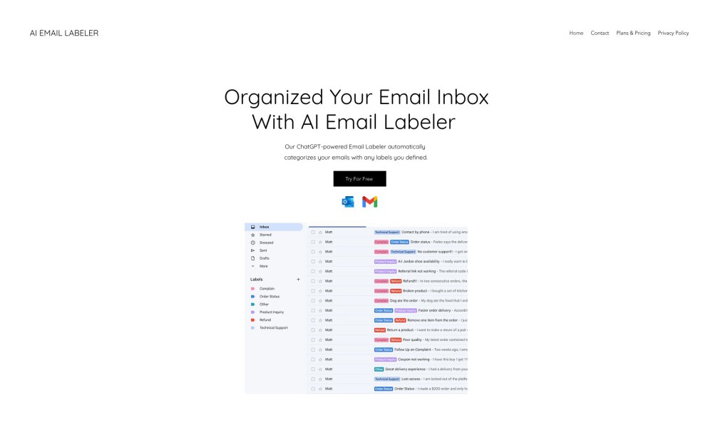 AI Email Labeler