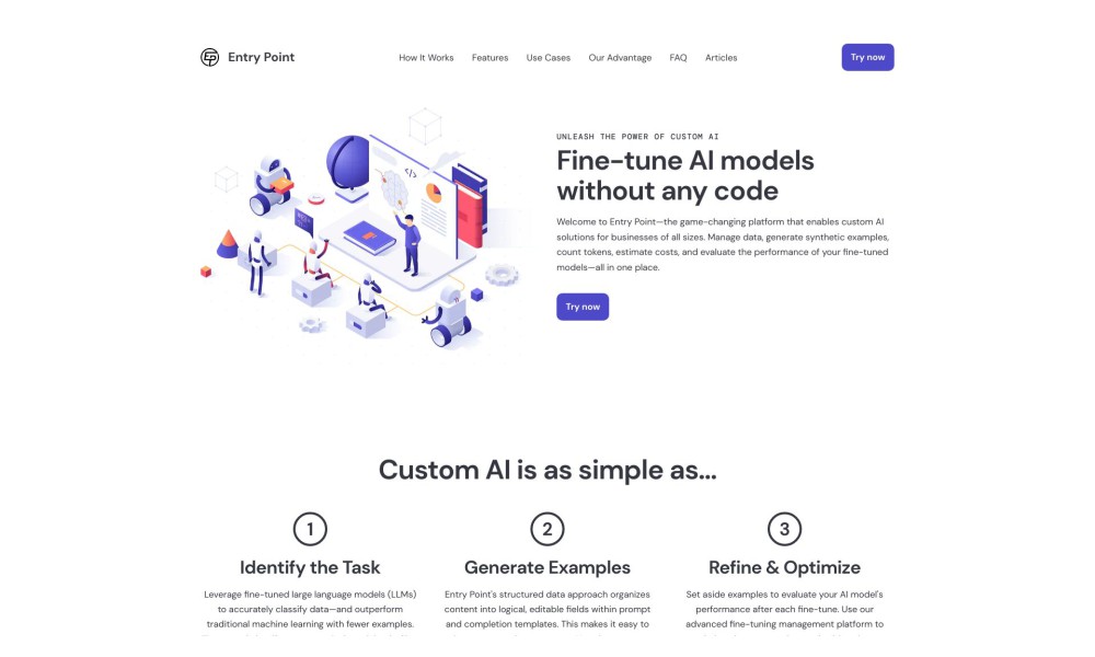 Entry Point AI - Fine-tuning Platform for Large Language Models